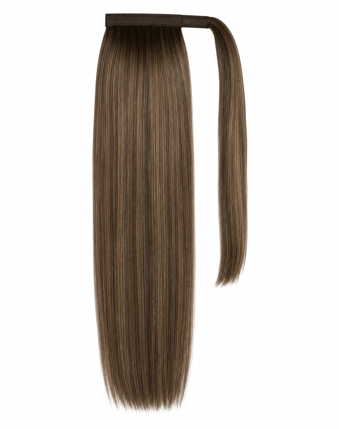 Ponytail Balayage chocolat & blond cendré - B3/9.1